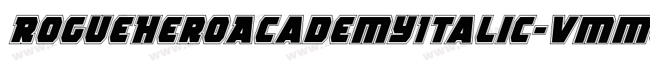 RogueHeroAcademyItalic-vmmwO字体转换
