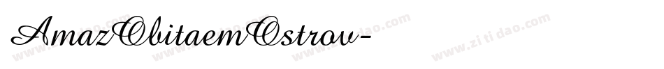 AmazObitaemOstrov字体转换