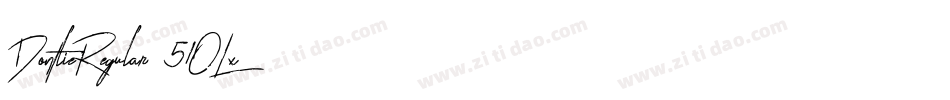 DontlieRegular-51OLx字体转换