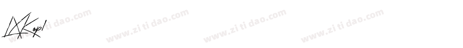 LXKop1字体转换