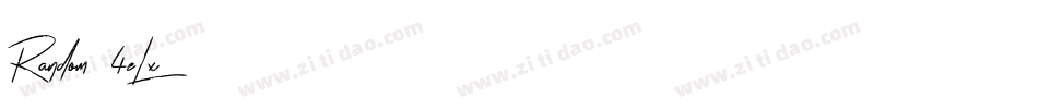 Random-4eLx字体转换