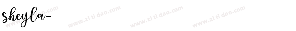 sheyla字体转换
