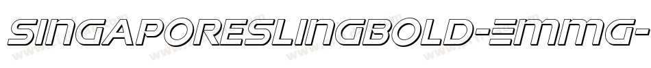 SingaporeSlingBold-EMmg字体转换