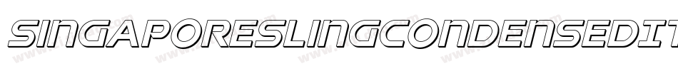 SingaporeSlingCondensedItalic-a67J字体转换 SingaporeSlingCondensedItalic-a67J字体转换