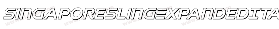 SingaporeSlingExpandedItalic-pzWv字体转换