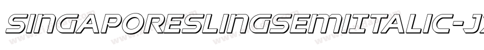 SingaporeSlingSemiItalic-J79o字体转换 SingaporeSlingSemiItalic-J79o字体转换