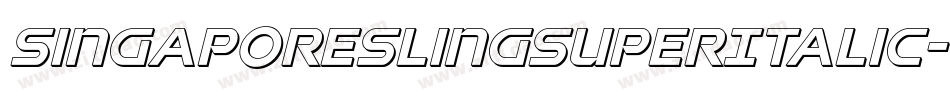 SingaporeSlingSuperItalic-G2PP字体转换 SingaporeSlingSuperItalic-G2PP字体转换