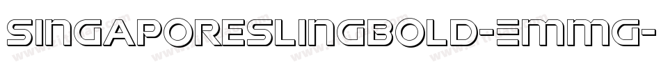 SingaporeSlingBold-EMmg字体转换