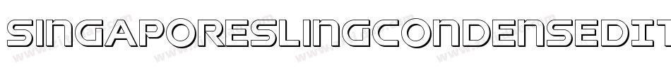 SingaporeSlingCondensedItalic-a67J字体转换 SingaporeSlingCondensedItalic-a67J字体转换