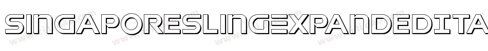 SingaporeSlingExpandedItalic-pzWv字体转换