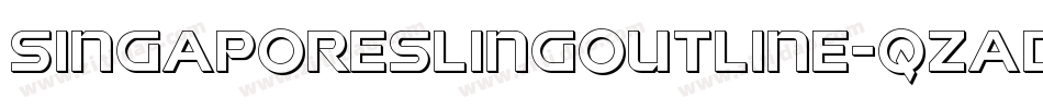 SingaporeSlingOutline-qzad字体转换 SingaporeSlingOutline-qzad字体转换