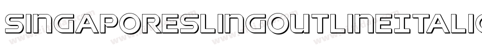 SingaporeSlingOutlineItalic-Vapx字体转换 SingaporeSlingOutlineItalic-Vapx字体转换
