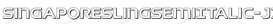 SingaporeSlingSemiItalic-J79o字体转换 SingaporeSlingSemiItalic-J79o字体转换