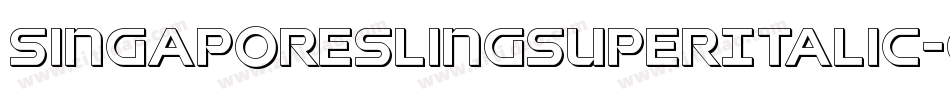 SingaporeSlingSuperItalic-G2PP字体转换 SingaporeSlingSuperItalic-G2PP字体转换