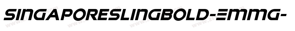 SingaporeSlingBold-EMmg字体转换