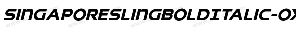 SingaporeSlingBoldItalic-OXWo字体转换 SingaporeSlingBoldItalic-OXWo字体转换