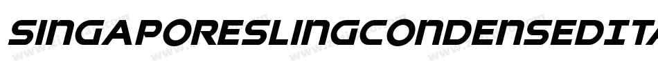 SingaporeSlingCondensedItalic-a67J字体转换 SingaporeSlingCondensedItalic-a67J字体转换