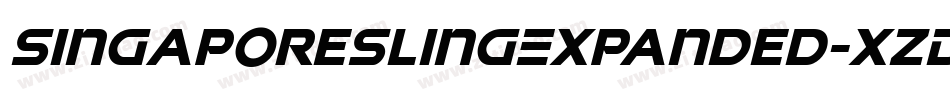 SingaporeSlingExpanded-xzDV字体转换