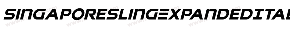 SingaporeSlingExpandedItalic-pzWv字体转换