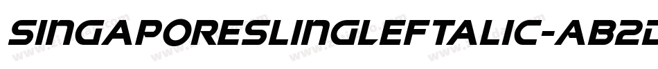 SingaporeSlingLeftalic-AB2D字体转换 SingaporeSlingLeftalic-AB2D字体转换