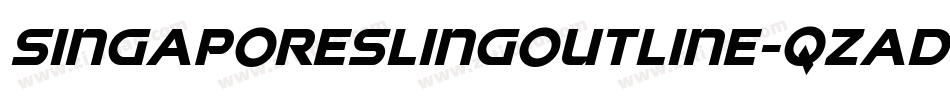 SingaporeSlingOutline-qzad字体转换 SingaporeSlingOutline-qzad字体转换