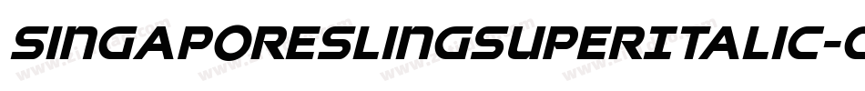 SingaporeSlingSuperItalic-G2PP字体转换 SingaporeSlingSuperItalic-G2PP字体转换
