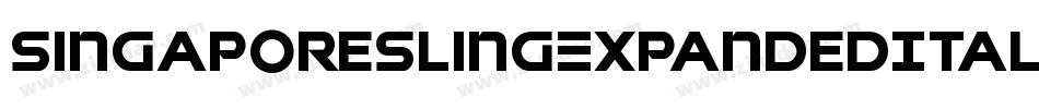 SingaporeSlingExpandedItalic-pzWv字体转换
