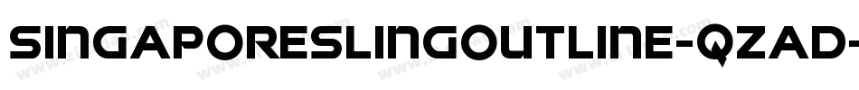 SingaporeSlingOutline-qzad字体转换 SingaporeSlingOutline-qzad字体转换