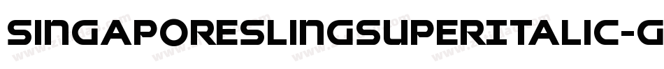 SingaporeSlingSuperItalic-G2PP字体转换 SingaporeSlingSuperItalic-G2PP字体转换