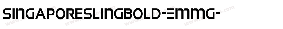 SingaporeSlingBold-EMmg字体转换