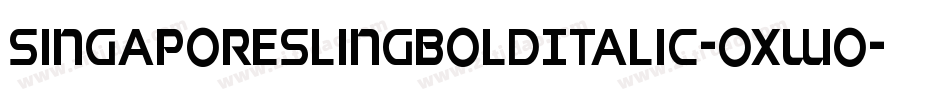 SingaporeSlingBoldItalic-OXWo字体转换 SingaporeSlingBoldItalic-OXWo字体转换