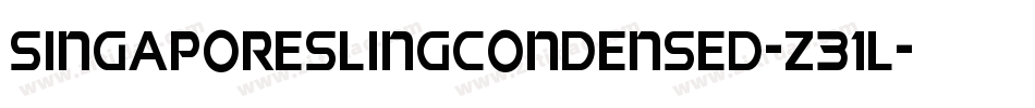 SingaporeSlingCondensed-Z31l字体转换 SingaporeSlingCondensed-Z31l字体转换