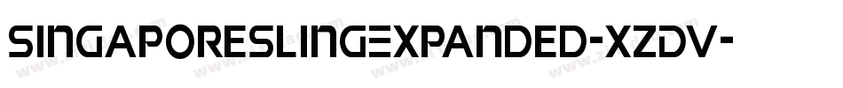SingaporeSlingExpanded-xzDV字体转换