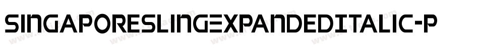 SingaporeSlingExpandedItalic-pzWv字体转换