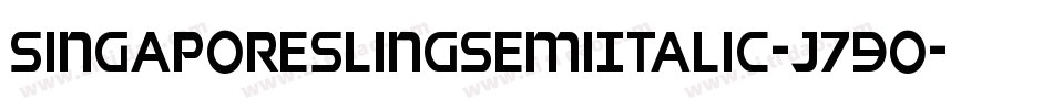 SingaporeSlingSemiItalic-J79o字体转换 SingaporeSlingSemiItalic-J79o字体转换
