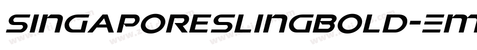 SingaporeSlingBold-EMmg字体转换