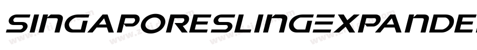 SingaporeSlingExpandedItalic-pzWv字体转换