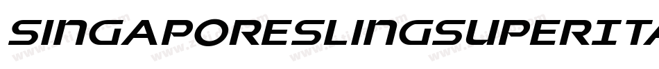 SingaporeSlingSuperItalic-G2PP字体转换 SingaporeSlingSuperItalic-G2PP字体转换