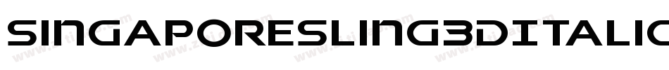 SingaporeSling3DItalic-azKJ字体转换