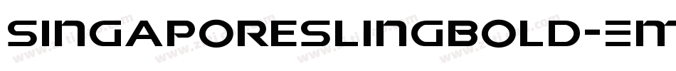 SingaporeSlingBold-EMmg字体转换