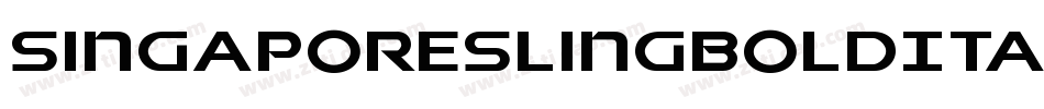 SingaporeSlingBoldItalic-OXWo字体转换 SingaporeSlingBoldItalic-OXWo字体转换