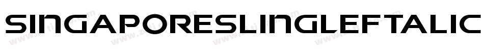 SingaporeSlingLeftalic-AB2D字体转换 SingaporeSlingLeftalic-AB2D字体转换