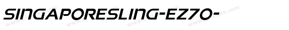 SingaporeSling-ez7O字体转换