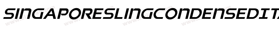SingaporeSlingCondensedItalic-a67J字体转换 SingaporeSlingCondensedItalic-a67J字体转换