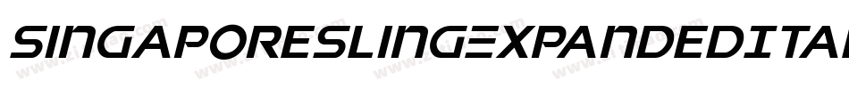SingaporeSlingExpandedItalic-pzWv字体转换
