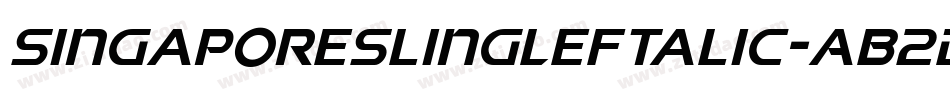 SingaporeSlingLeftalic-AB2D字体转换 SingaporeSlingLeftalic-AB2D字体转换