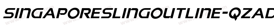 SingaporeSlingOutline-qzad字体转换 SingaporeSlingOutline-qzad字体转换