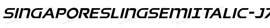 SingaporeSlingSemiItalic-J79o字体转换 SingaporeSlingSemiItalic-J79o字体转换
