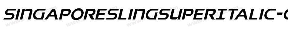 SingaporeSlingSuperItalic-G2PP字体转换 SingaporeSlingSuperItalic-G2PP字体转换