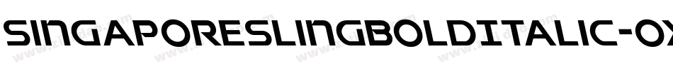 SingaporeSlingBoldItalic-OXWo字体转换 SingaporeSlingBoldItalic-OXWo字体转换
